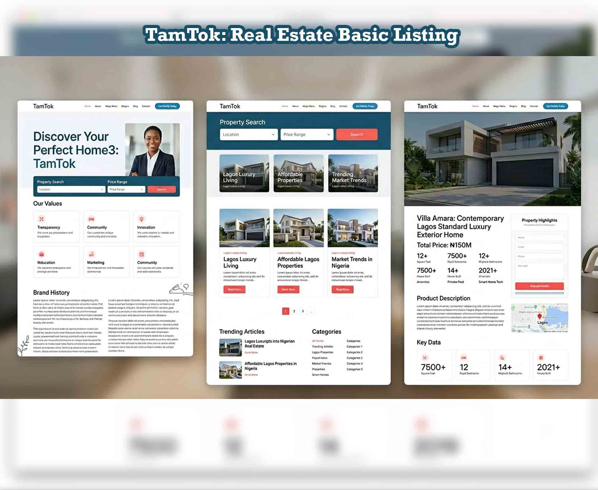 Property Listing Page