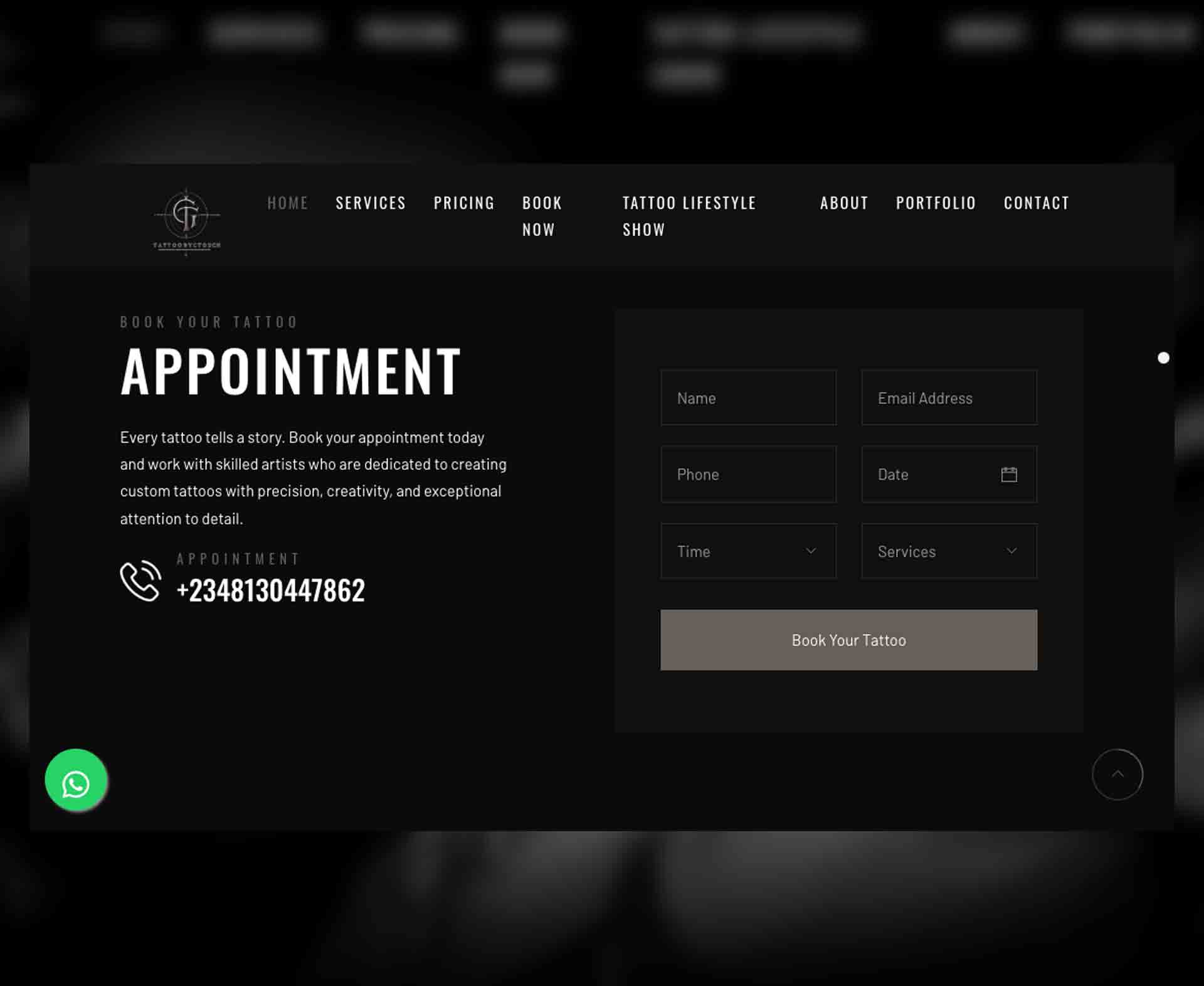 Tattoo Booking