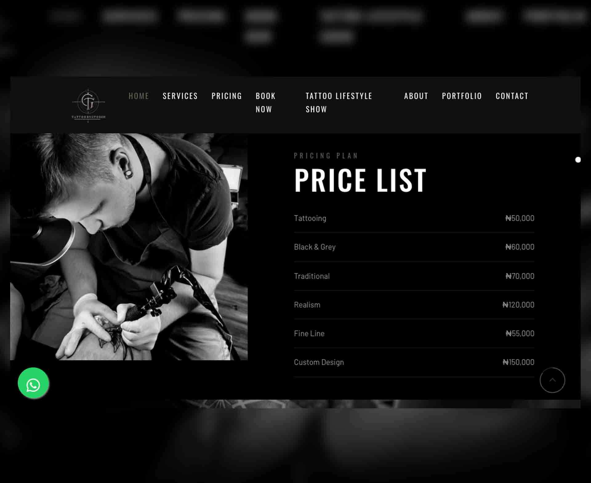 Tattoo Event Booking
